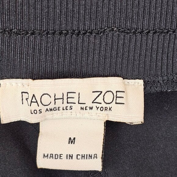 Womens M Rachel Zoe Black Comfy Casual Athleisure Soft Runner Jogger Pants - Picture 8 of 9